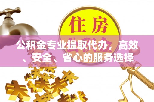 宁德公积金专业提取代办，高效、安全、省心的服务选择