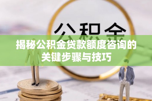 宁德揭秘公积金贷款额度咨询的关键步骤与技巧