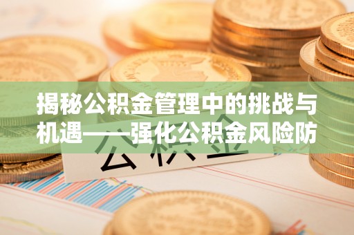 宁德揭秘公积金管理中的挑战与机遇——强化公积金风险防控的多维策略