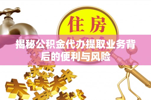 宁德揭秘公积金代办提取业务背后的便利与风险