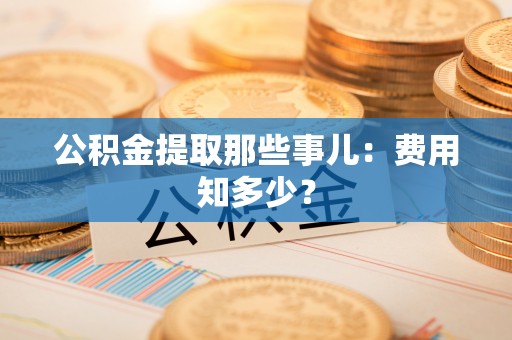 宁德公积金提取那些事儿：费用知多少？