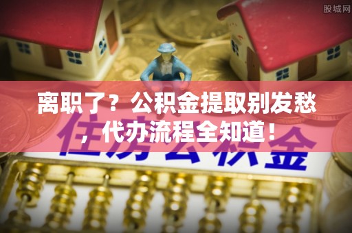 宁德离职了？公积金提取别发愁，代办流程全知道！