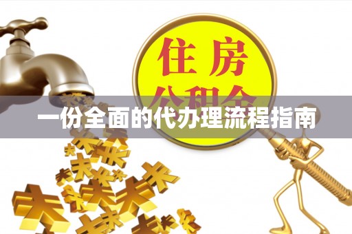 宁德一份全面的代办理流程指南