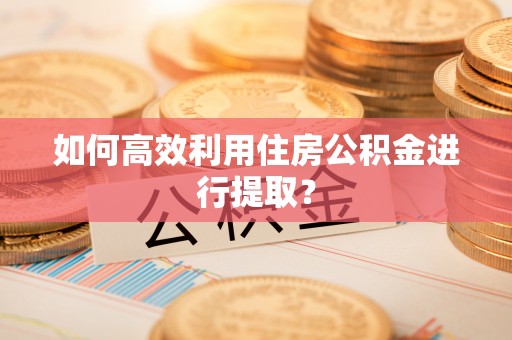宁德如何高效利用住房公积金进行提取？